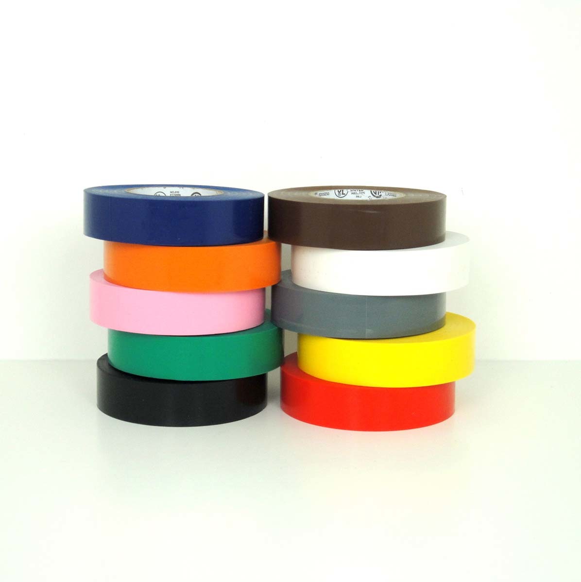 Colored Electrical Tape in Different Widths by Case